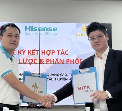LỄ KÝ KẾT HỢP TÁC HISENSE COMMERCIAL DISPLAY VIỆT NAM VÀ MITA HOLDINGS