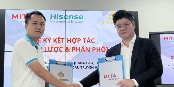 LỄ KÝ KẾT HỢP TÁC HISENSE COMMERCIAL DISPLAY VIỆT NAM VÀ MITA HOLDINGS