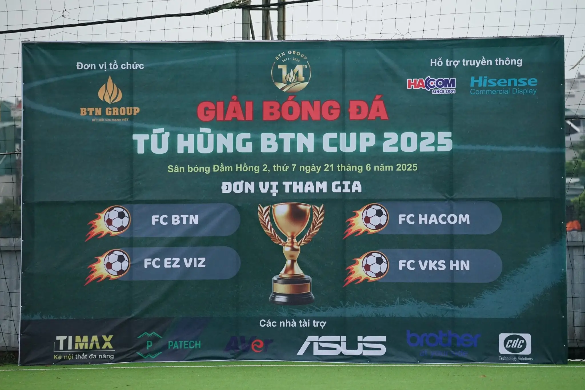 Giải bóng đá tứ hùng BTN Cup 2025