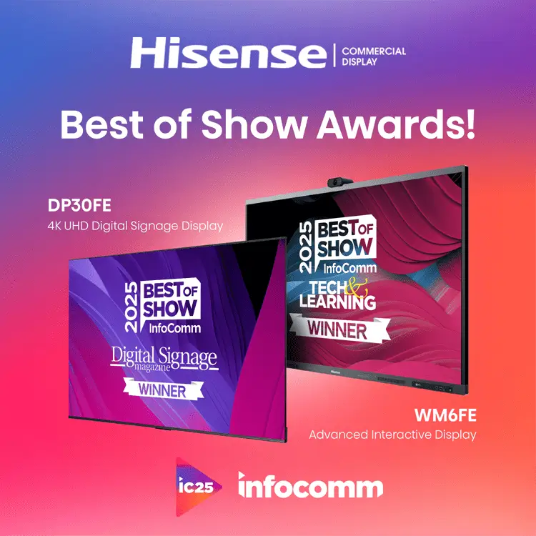 Hisense giành thắng lớn với 2 giải “Best of Show” tại InfoComm EXPO 2025 🎉