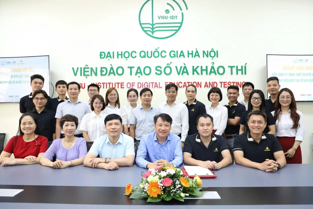 Lễ ký kết hợp tác chiến lược giữa BTN Group và Viện Đào tạo Số & Khảo thí – Đại học Quốc gia Hà Nội, hướng tới chuyển đổi toàn diện giáo dục số