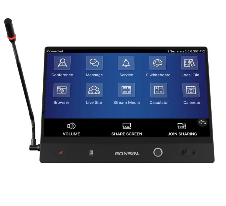 Màn hình tương tác đại biểu kèm bảng tên điện tử Gonsin DCS -2071