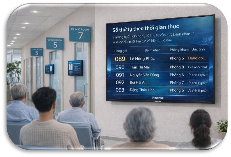 7 Giải Pháp Hiển Thị Chuyên Nghiệp của Hisense Cho Bệnh Viện Giúp Đẩy Nhanh Chuyển Đổi Số Y Tế 16 7 Giải Pháp Hiển Thị Chuyên Nghiệp của Hisense Cho Bệnh Viện Giúp Đẩy Nhanh Chuyển Đổi Số Y Tế