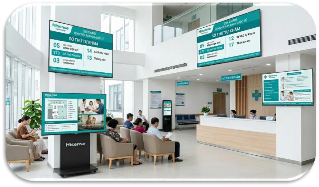 7 Giải Pháp Hiển Thị Chuyên Nghiệp của Hisense Cho Bệnh Viện Giúp Đẩy Nhanh Chuyển Đổi Số Y Tế 9 7 Giải Pháp Hiển Thị Chuyên Nghiệp của Hisense Cho Bệnh Viện Giúp Đẩy Nhanh Chuyển Đổi Số Y Tế