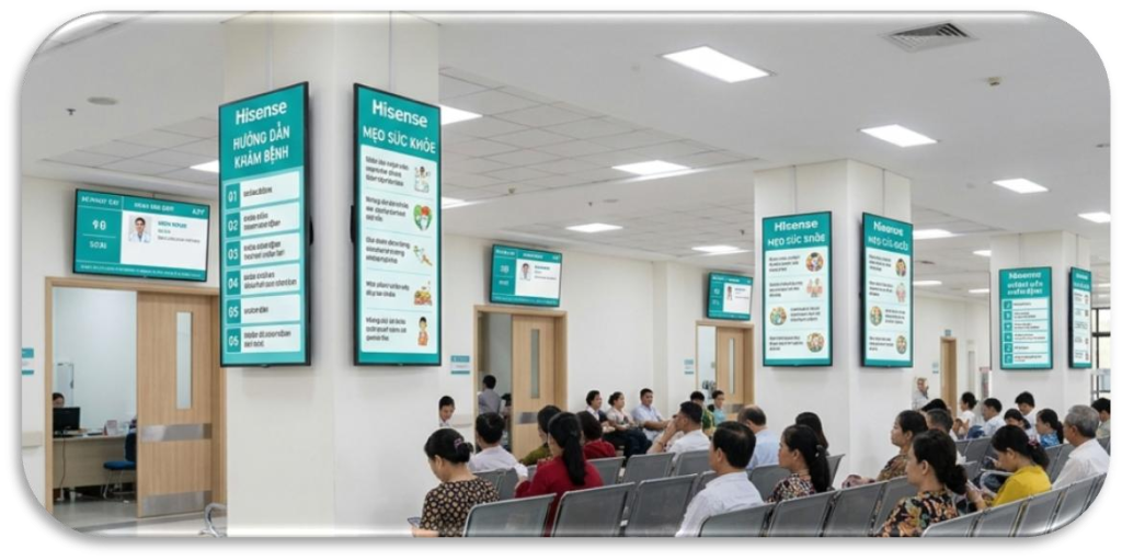 7 Giải Pháp Hiển Thị Chuyên Nghiệp của Hisense Cho Bệnh Viện Giúp Đẩy Nhanh Chuyển Đổi Số Y Tế 13 7 Giải Pháp Hiển Thị Chuyên Nghiệp của Hisense Cho Bệnh Viện Giúp Đẩy Nhanh Chuyển Đổi Số Y Tế