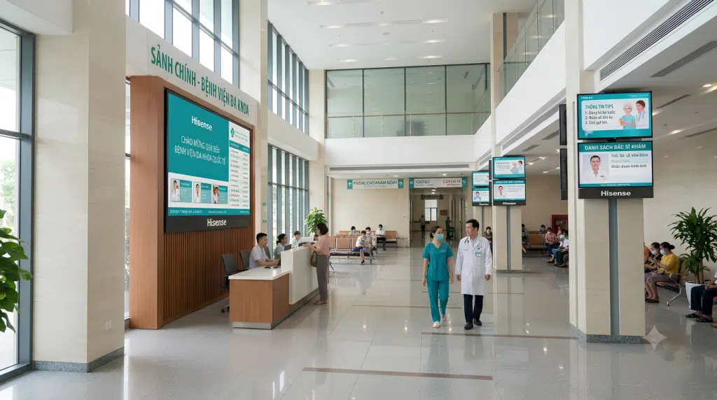 7 Giải Pháp Hiển Thị Chuyên Nghiệp của Hisense Cho Bệnh Viện Giúp Đẩy Nhanh Chuyển Đổi Số Y Tế 2 Giải pháp hiện thị chuyên nghiệp tổng thể cho y tế - bệnh viện